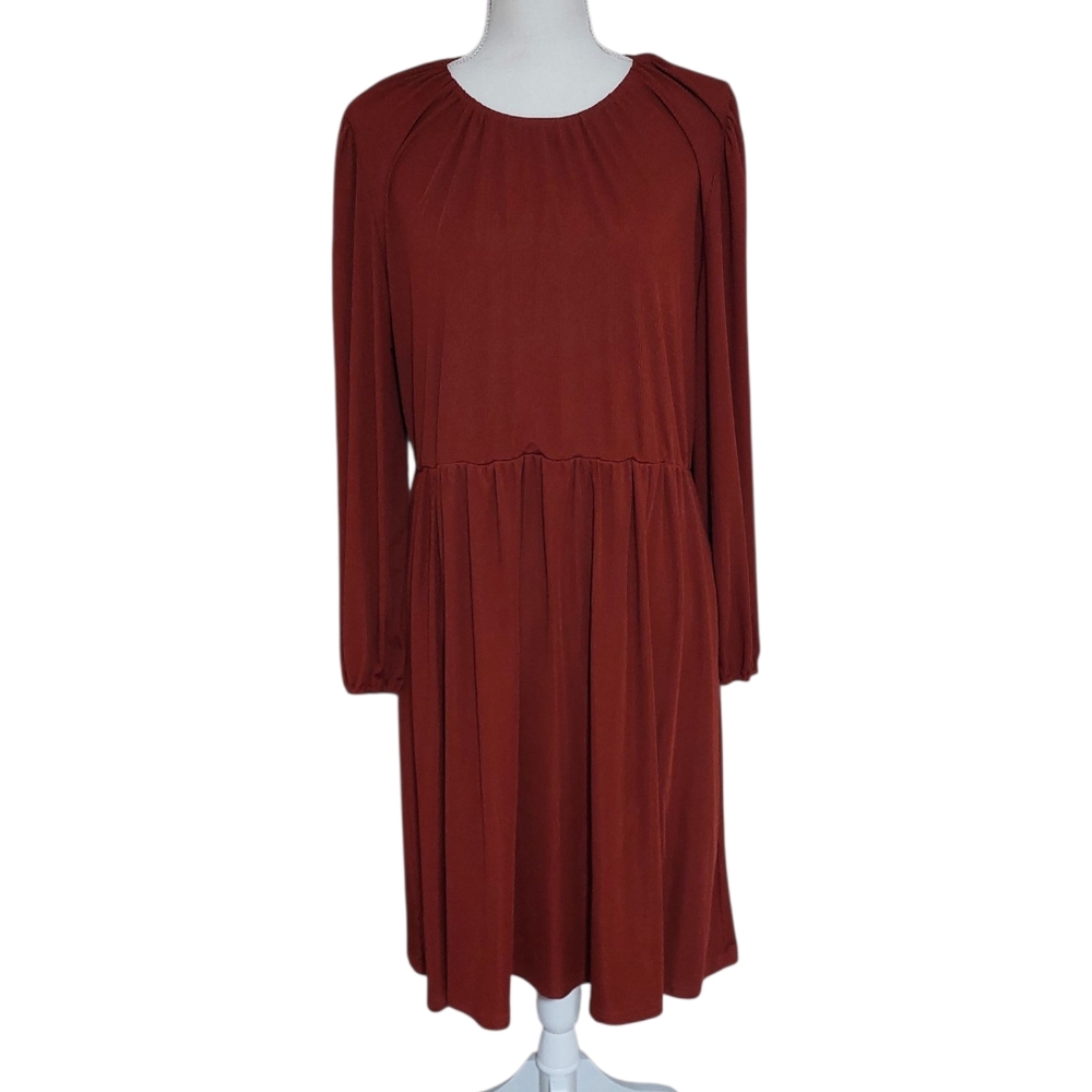 Elegant Rust‎ Dress